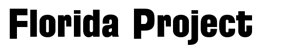 Florida Project font preview